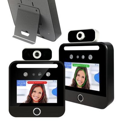 WEBベースの雲ソフトウェア5インチの顔認識の温度EUの緑のパスの走査器の顔の認識ターミナル
