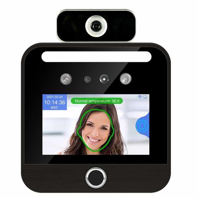 品質  Employee Face Recognition Attendance Machine Temperature Detection 工場