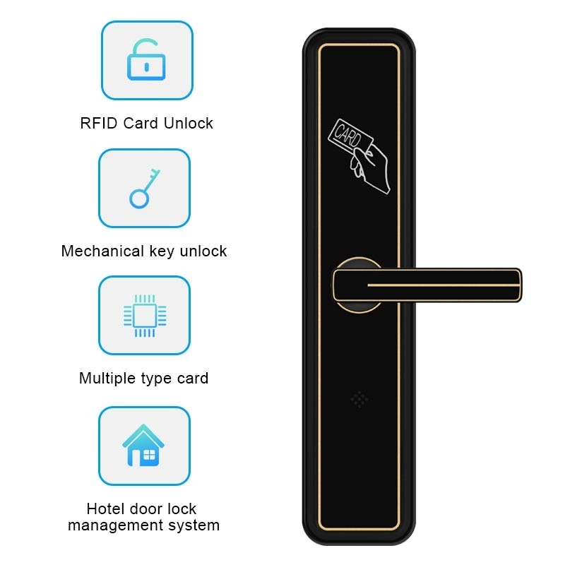 スマートな強打RFIDカード ドア ロックのホテルの部屋はホテルのためのアルミ合金を締める