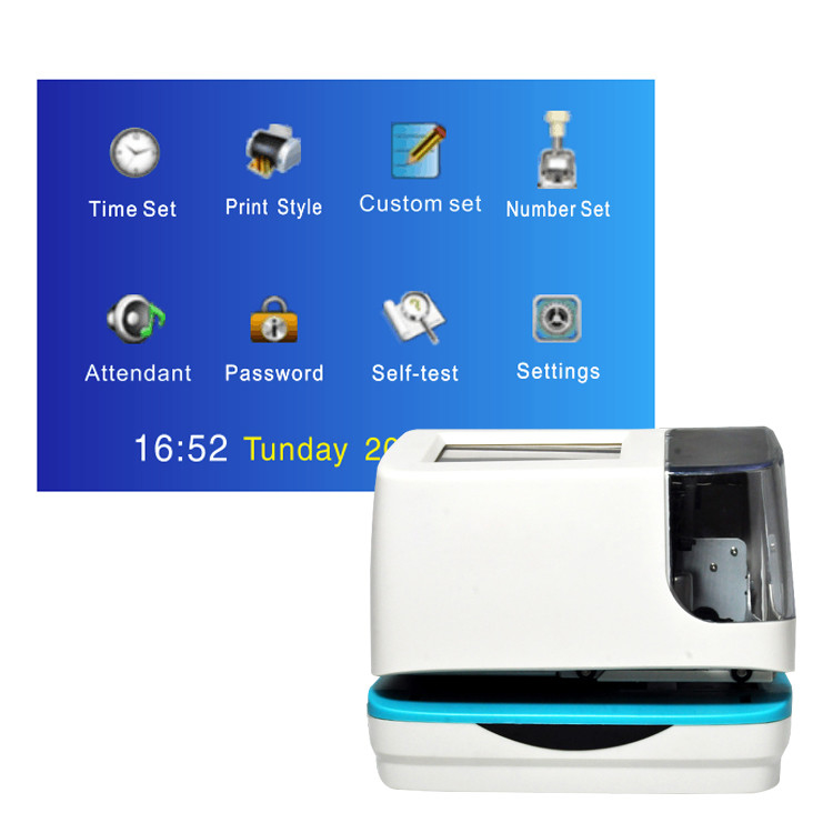 自動5ライン電子日付時刻の切手自動販売機の多数の言語TFTタッチ画面