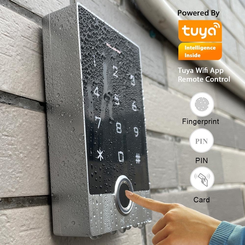金属TUYAのドアのアクセス管理の末端の指紋RFID Tuyaスマートなロック