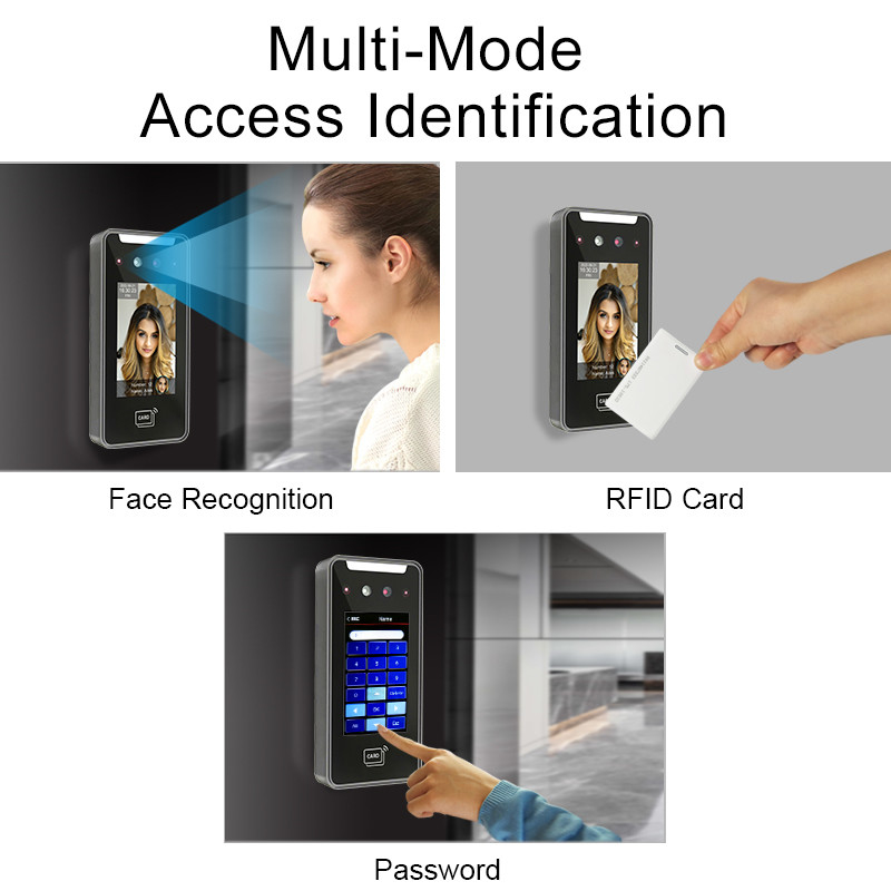 ID/IC カード クラウド バイオメトリック QR コード 顔認識 ドア アクセス コントロール