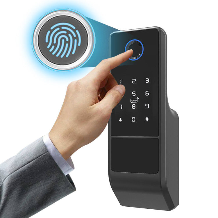 TuyaスマートなWifiロック移動式制御指紋RFID開いた平らな家ロック