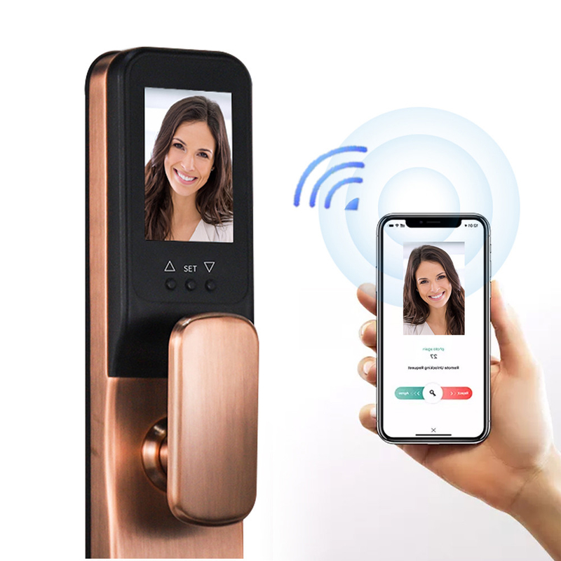 3Dデジタルの顔認識のスマートなドア ロックのTuyaのAppのアクセス管理