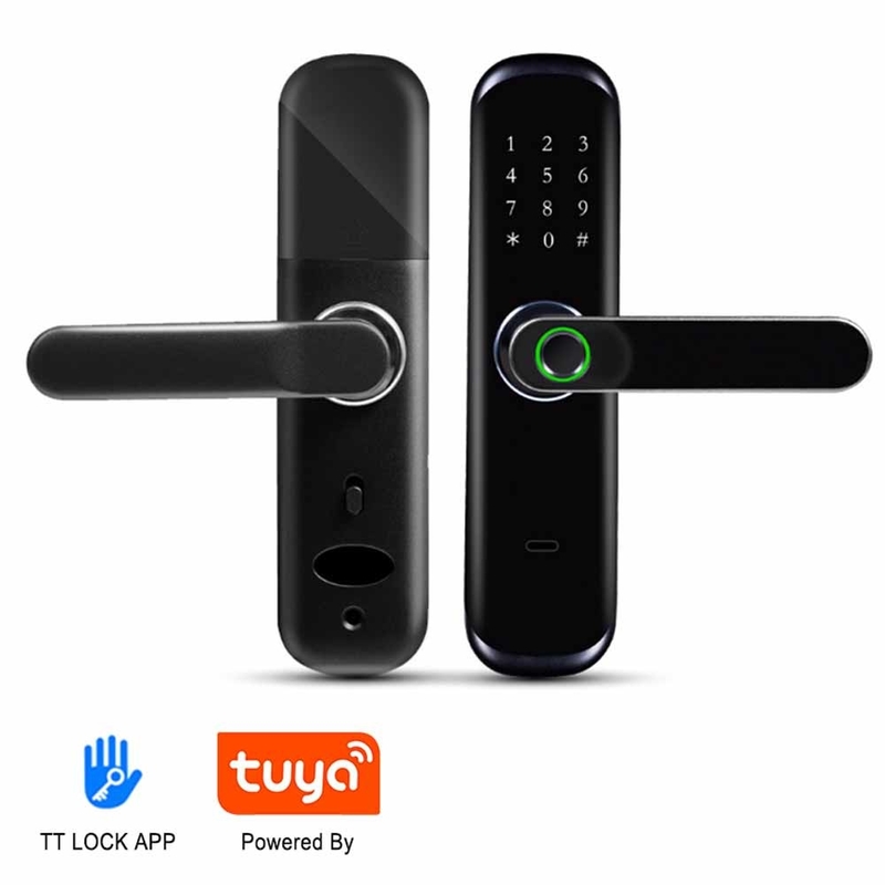 生物測定の指紋のキーパッドのキーレス ドア ロックのスマートな家Tuya APP Wifi