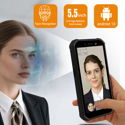 5.5インチタッチスクリーン 、0.3秒 顔認識速度 タイムアテンダンスターミナル - 5000 台の顔容量