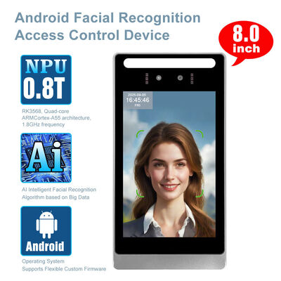 SI-A08 Android 顔・手のひら静脈認証アクセス制御端末 双眼ライブネス検出
