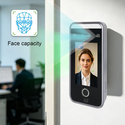 High Performance Face Fingerprint Recognition 4.3 Inch Multiple Authentication Methods QR/RFID /Password for Ensuring Security Access Control