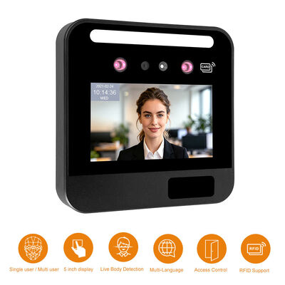 AIベースのスマートRFIDカード 時間出席 フェイス アクセス コントロール マシン WiFi/4G モジュール