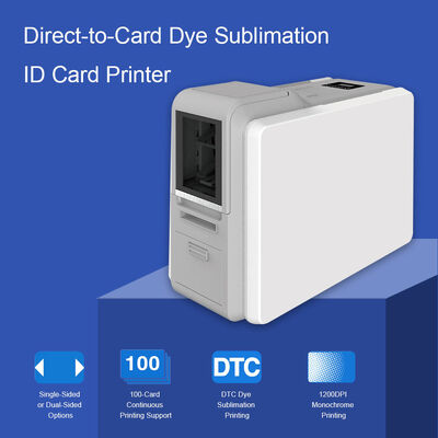 PVC IDカード印刷用、サーマル昇華型、300DPI解像度の両面印刷カードプリンター
