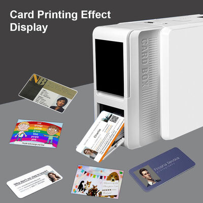 PVC ID Card Printer Dye Sublimation Direct to Card YMCK 300dpi Edge to Edge Badge Employee Membership Card Printing Machine