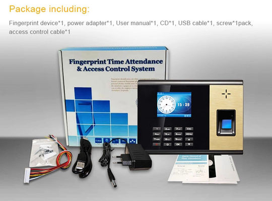 SIMカードGPRS 2.8インチのThumbprintの時間出席システム