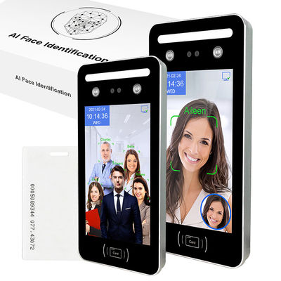 AIの可視ライトWDRの動的顔認識のアクセス システム8インチのタッチ画面