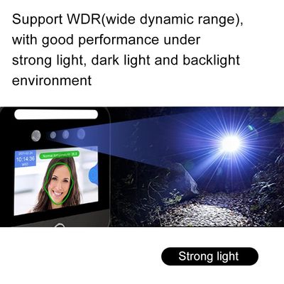 従業員の顔認識の出席機械温度の検出