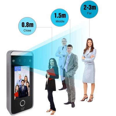 4.3" IPSの指紋の出席システム272x480タッチ画面の顔認識機械